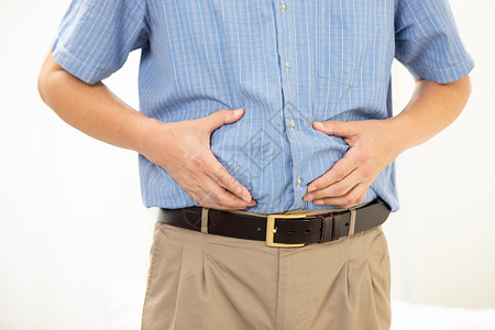 腹主动脉瘤中年男人肚子疼背景