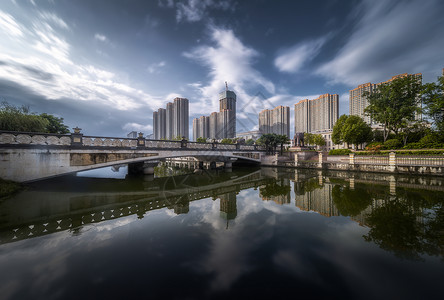 生态建设素材水绿盐城城市风光背景