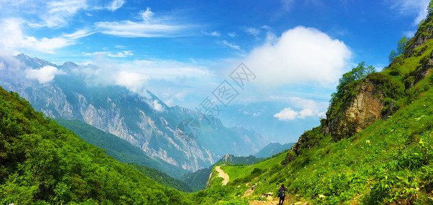 甘孜县泸定四川沪定红岩顶背景