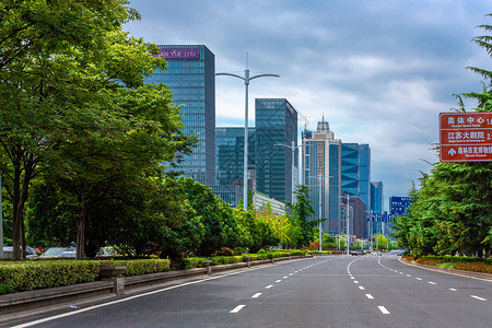 南京城市街道高清图片