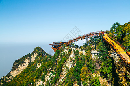 阁皂山少华山龙首阁背景