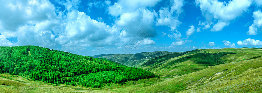 内蒙古大青山脉秋季景观高清图片