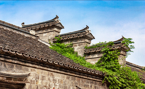 江南明清建筑背景图片