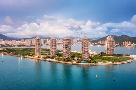 海洋海景三亚凤凰岛风光背景