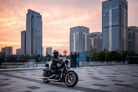 川崎城市酷帅的摩托车背景