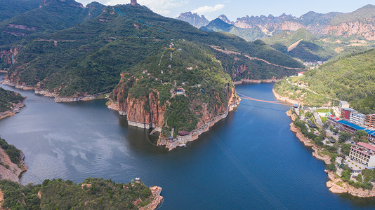 河北邯郸京娘湖风光背景图片