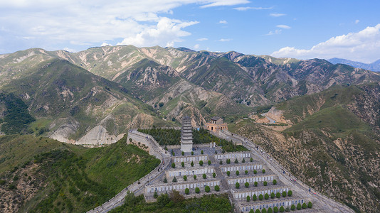 山西忻州山西雁门关风光背景