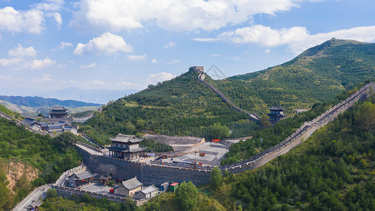 山西雁门关风光背景