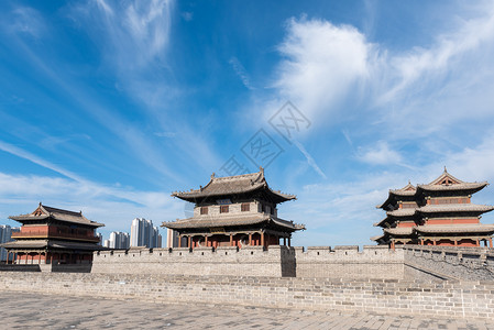 山西古城山西大同古城风光背景