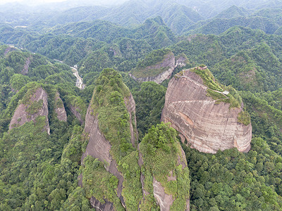 航拍湖南通道万佛山背景图片