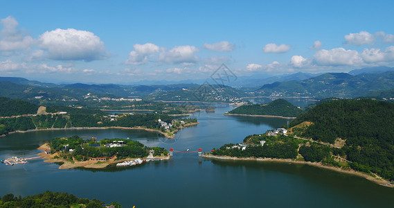 安康瀛湖景区背景图片