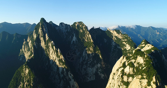 陕西华山景区背景图片