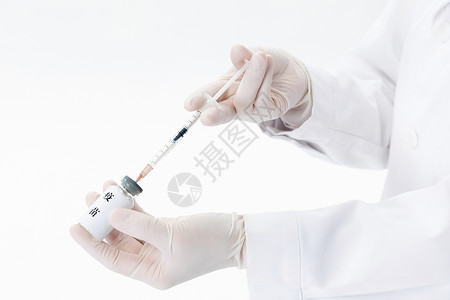 医疗疫苗注射特写背景