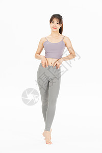 瑜伽服饰甜美女性运动内衣展示背景
