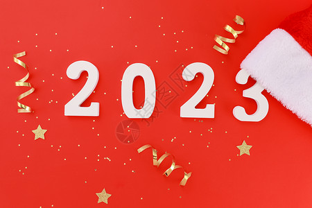 龙年新年快乐贺卡2023年新年数字素材背景