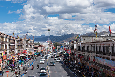 西藏拉萨城市风光高清图片