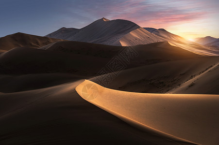 巴丹吉林沙漠风光背景图片