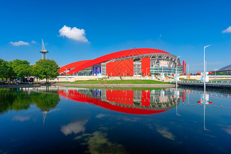 足球大的素材南京奥林匹克体育中心背景