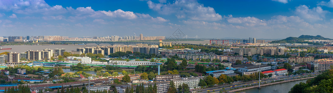 外滩建筑群南京外滩俯瞰背景