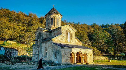沃拉特格鲁吉亚世界遗产格拉特修道院背景