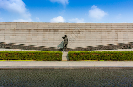 抗日雕像侵华日军南京大屠杀遇难同胞纪念馆背景