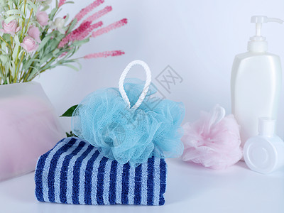 毛球修剪器搓澡巾搓澡球洗护用品背景
