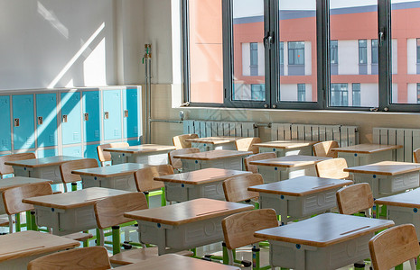 班级里面素材阳光教室课桌学习环境背景