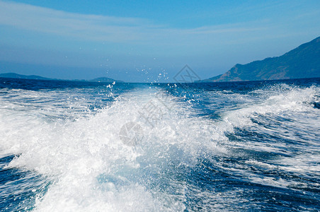 轮船浪花浪花水花背景