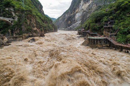 金沙金香格里拉虎跳峡背景