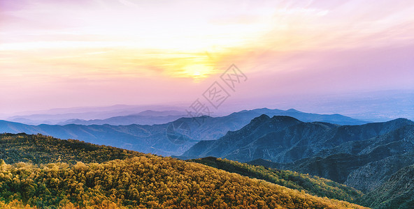 内蒙古二龙什台国家森林公园秋季景观背景