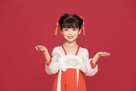 古风汉服中国风小女孩图片