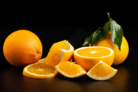 果粒橙饮品脐橙果肉背景