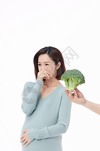 看到花菜反胃的孕妇不愿意吃菜花的孕妇背景