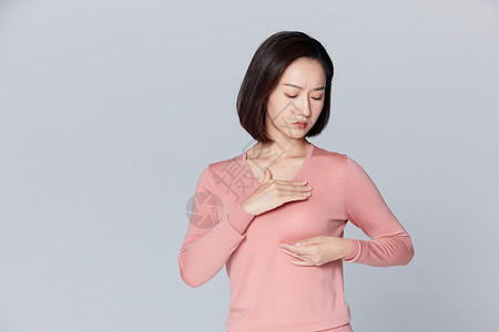 保护乳房女性胸部疾病背景