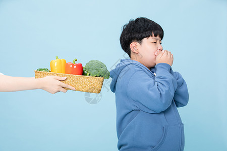 不爱吃菜不爱吃蔬菜的小孩挑食的人背景