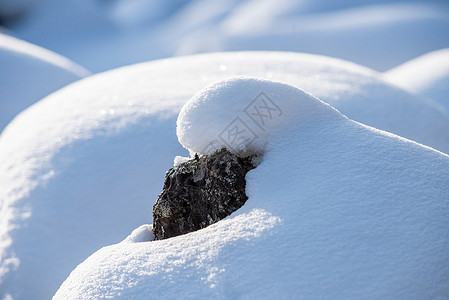 冰面裂纹冬天冰面雪花素材背景