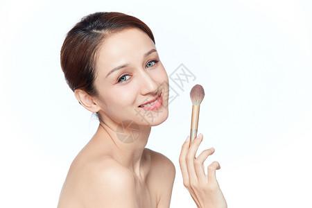 女性美妆面部化妆高清图片