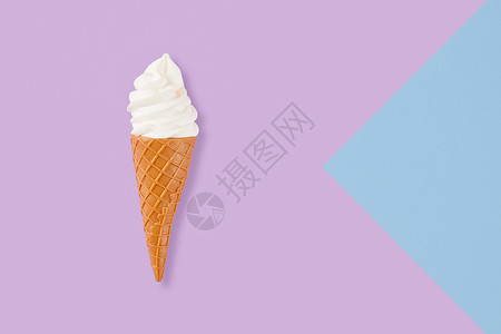蓝色冰激凌图片拼接色彩背景上的冰激凌背景