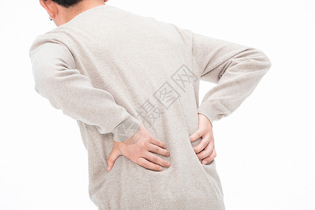 脊椎病腰酸青年人身体疾病腰疼腰酸背景