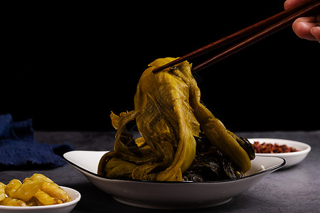 食材酸菜美食摄影泡菜鱼高清图片