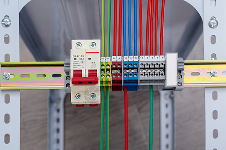 电缆输出电源线路接线端子背景