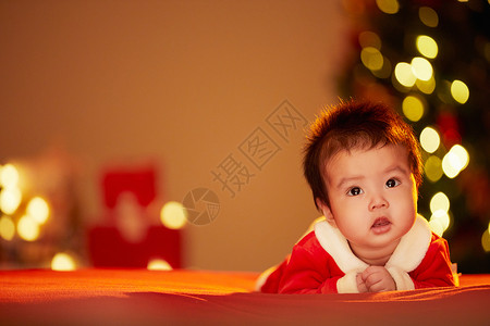 宝宝装饰圣诞节与可爱圣诞宝宝背景