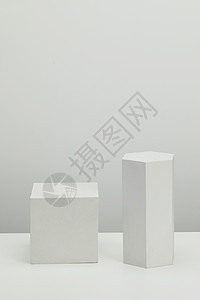 立体方形台子创意几何立体背景背景