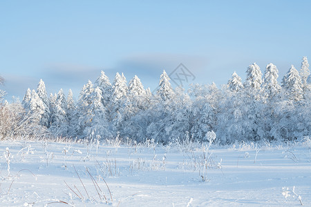 吉林雪岭冰雪风光背景图片