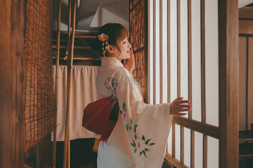 日系和服美女写真图片