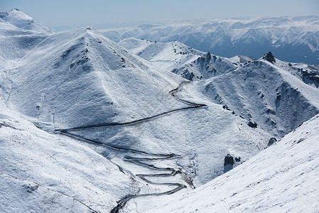 冬天川藏公路沿途风光图片