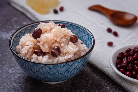 赤豆糯米饭红豆饭赤豆高清图片