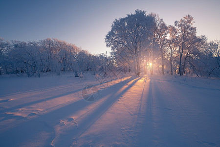 冰霜雪地建模亚龙湾景区四方顶子冬天风光背景