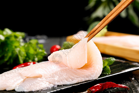 巴沙鱼鱼肉寿司高清图片
