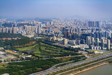 深圳湾之城市建筑发展背景图片